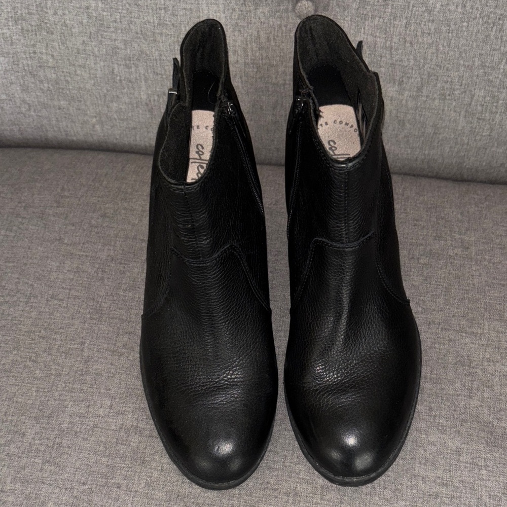 Clark's Collection by‎ Clark’s boots shoes women’s size 8-1/2 8.5 Black heeled